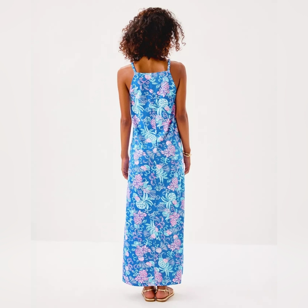 NEW Lilly Pulitzer Braided Straps Kyleigh Maxi Dress - Citrus Crush - Picture 3 of 5